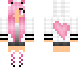 pink heart girl