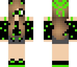 green cat girl
