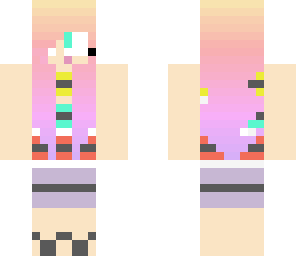 pastel hair and outfit