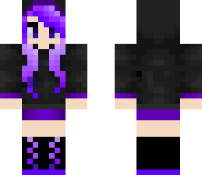 purple haired girl