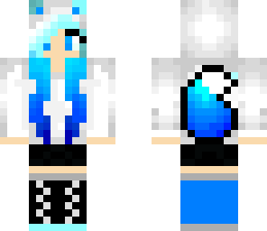 blue haired girl