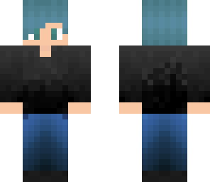 blue haired boy