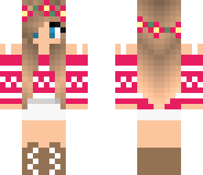 pink girl with flower band