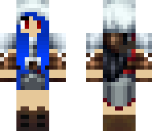 blue assassin panda girl