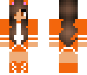 orange cat girl