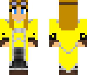 yellow pilot girl