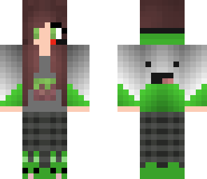 green lazy gamer girl