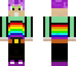 guy with purple hair