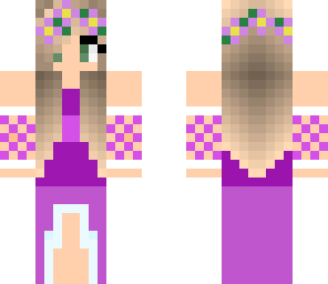 purple flower-ish girl