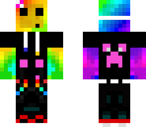 rainbow slime girl