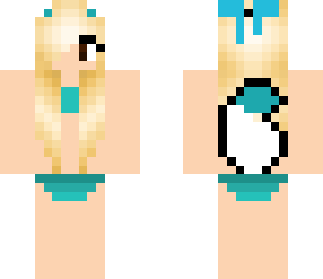 blue wolf bikini girl