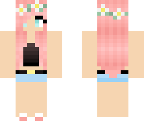 pinkhair girl that has pink hair