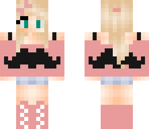 moustache girl