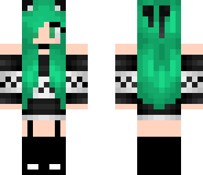 green haired girl