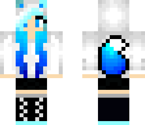 blue panda girl