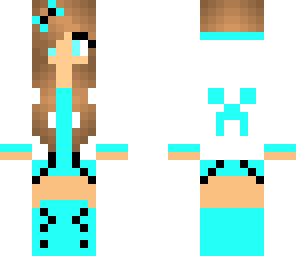 eletric blue creeper girl