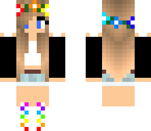 pretty rainbow girl
