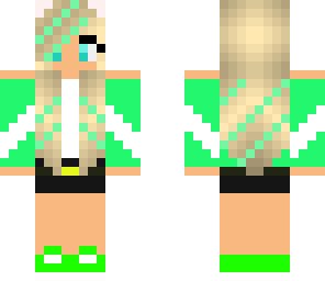 edit on green cat girl