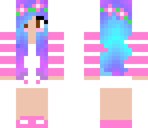 galaxy flower crown girl