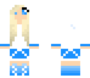 blue cute girl