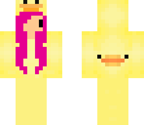 pink chibi duck girl