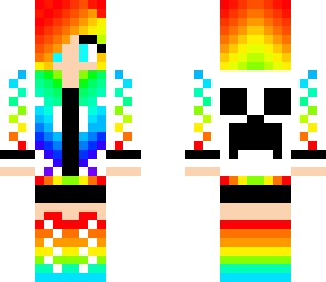 rainbow teen girl aka my skin