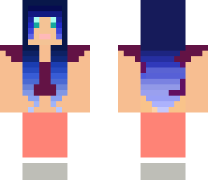 blue haired girl