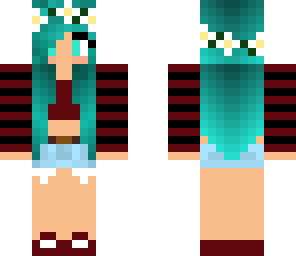 blue haired girl