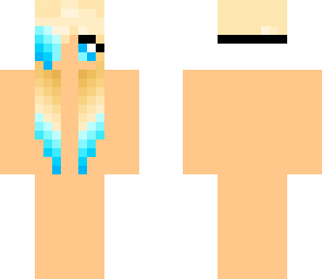 blue and yellow hair