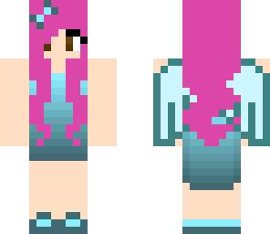 pinkshadoww godin met vleugel en pinkhair