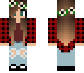 cute flora grunge girl