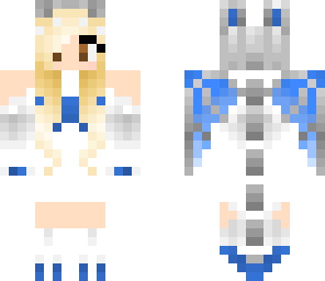 dragon girl blue