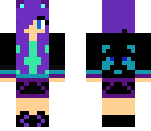 raccoon hooded teen girl