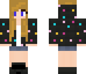 brown haired polka dot girl