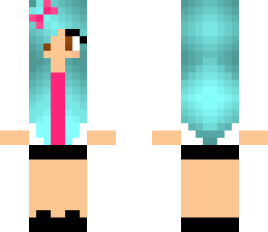 yup this is a blue hair girl with pink