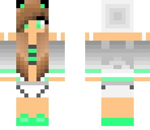green and blue girl