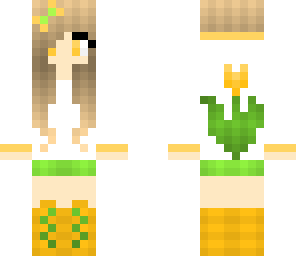 orange tulip girl