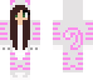girl in a pink tiger onesie