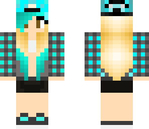 light blue cool girl