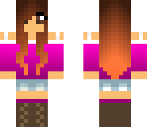 purple gradient girl