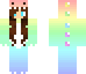 rainbow dino girl follow me
