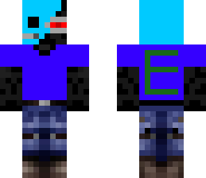 enderman mutating into a blue slim