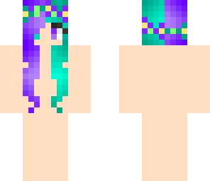 ombre hair base skin w flower crown