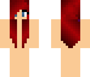 red girl skin base with pony tail