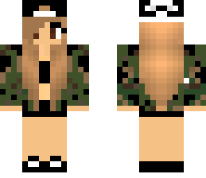 camouflage girl