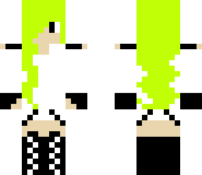 green hair girl