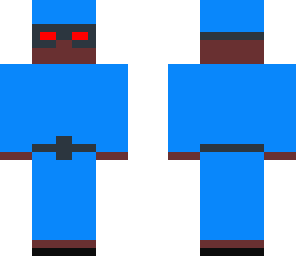 blue cop -herobrine copntroled-