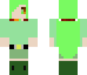 flying mint bunny humanoid