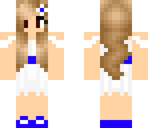 dress with blue belt