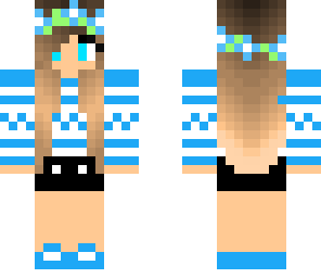 winter blue girl